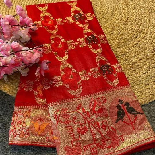 Akshara soft russian silk Ladies saree wholesale market in India