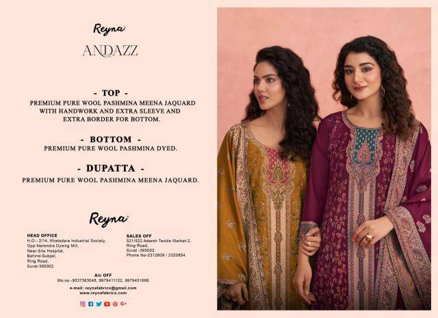 Reyna andazz Wholesale dress material market in Delhi