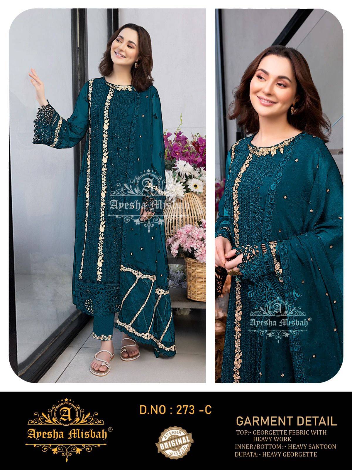 Ayesha Misbah 273 A To F Designer salwar kameez wholesale