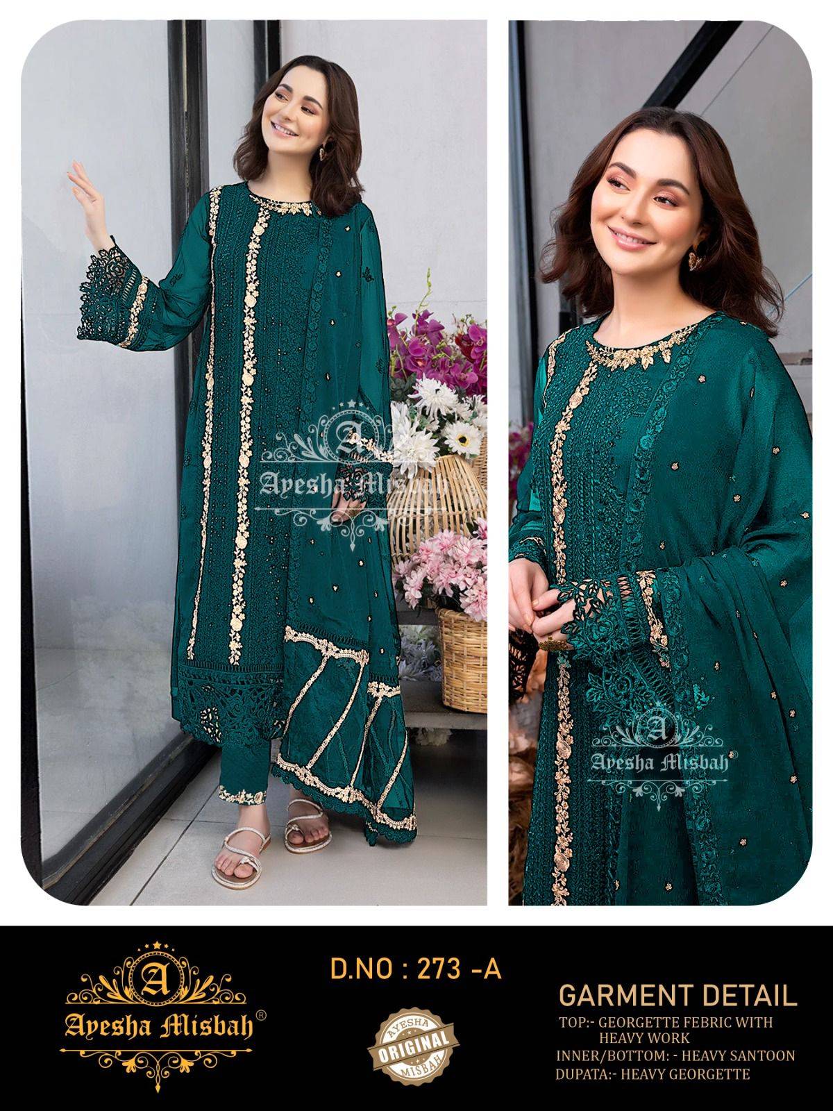 Ayesha Misbah 273 A To F Designer salwar kameez wholesale