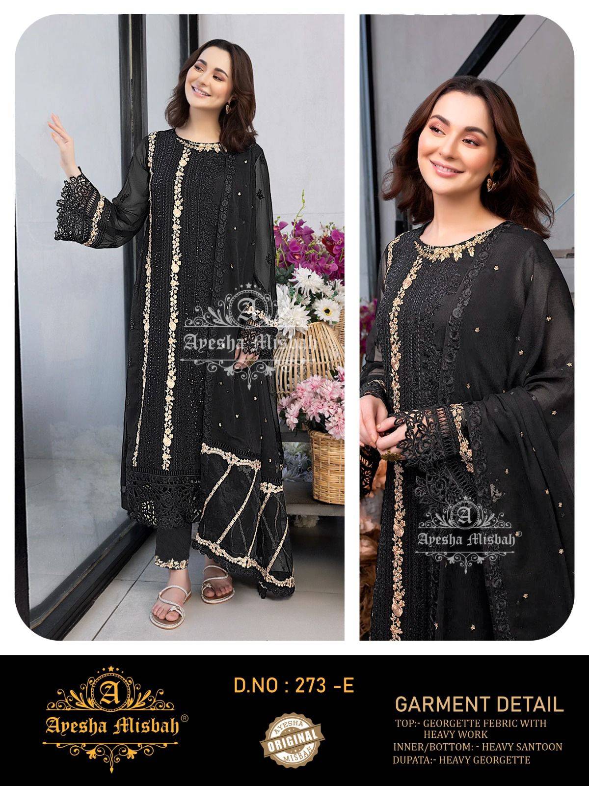 Ayesha Misbah 273 A To F Designer salwar kameez wholesale
