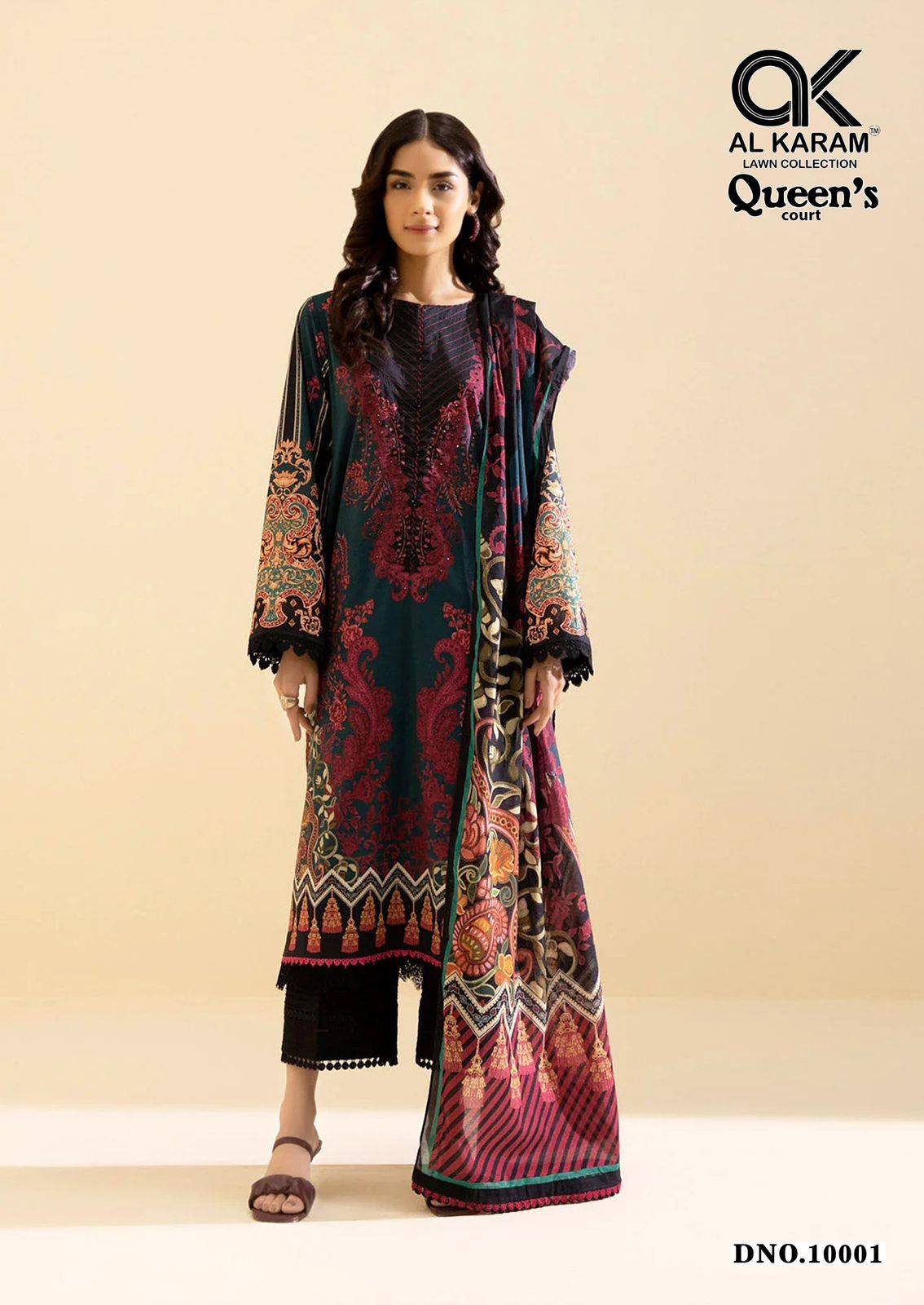 Al Karam Queen Court Vol 10 Dress material suppliers in Ahmedabad