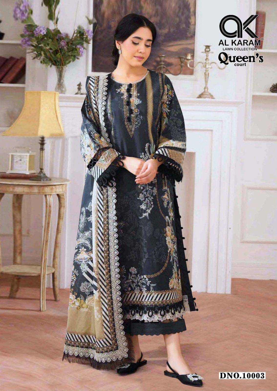 Al Karam Queen Court Vol 10 Dress material suppliers in Ahmedabad