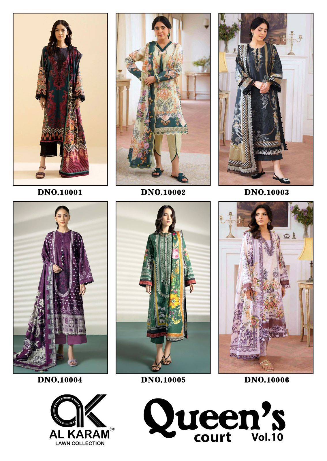 Al Karam Queen Court Vol 10 Dress material suppliers in Ahmedabad