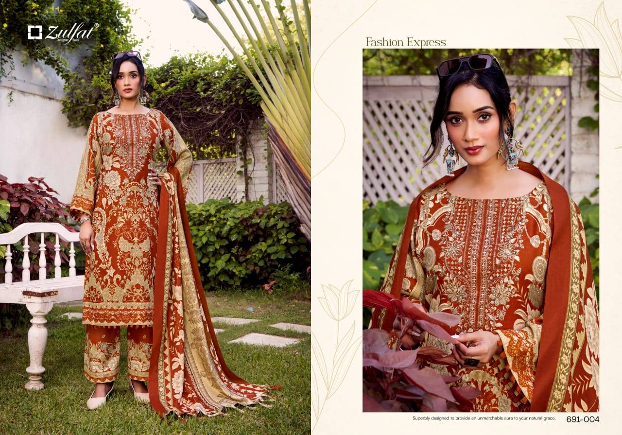 Zulfat Jannat Wholesale dress materials online