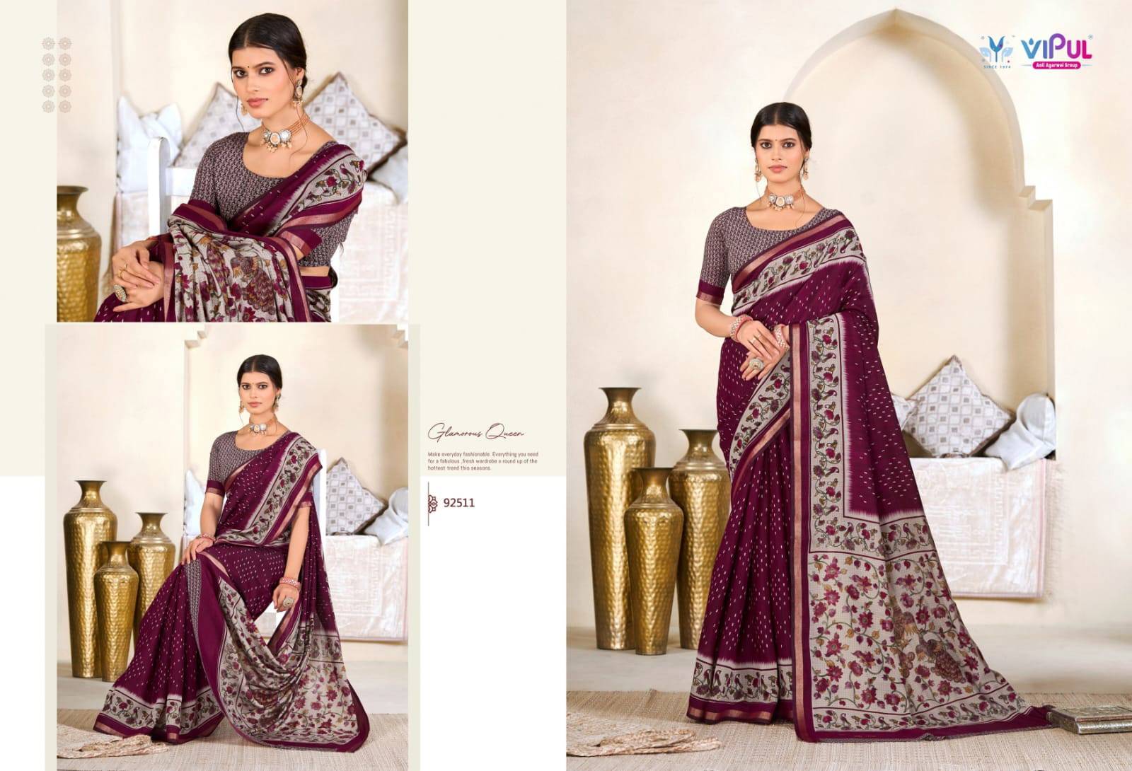 Vipul Monalisa Vol 3 Designer saree wholesalers