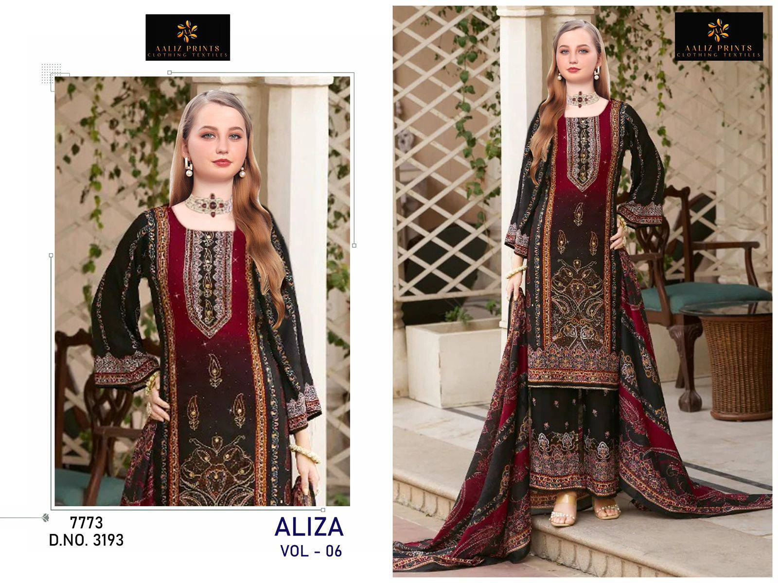 Aaliz Aliza Vol 6 Designer dress material wholesale
