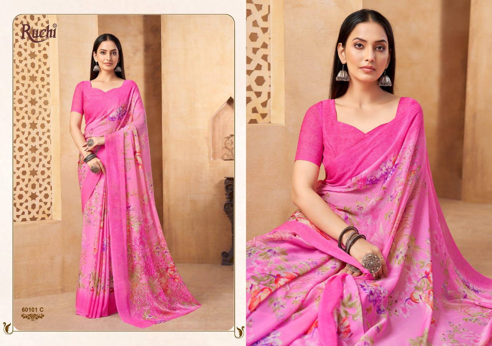 Ruchi Star Chiffon 216 Wholesale saree dealers in Surat
