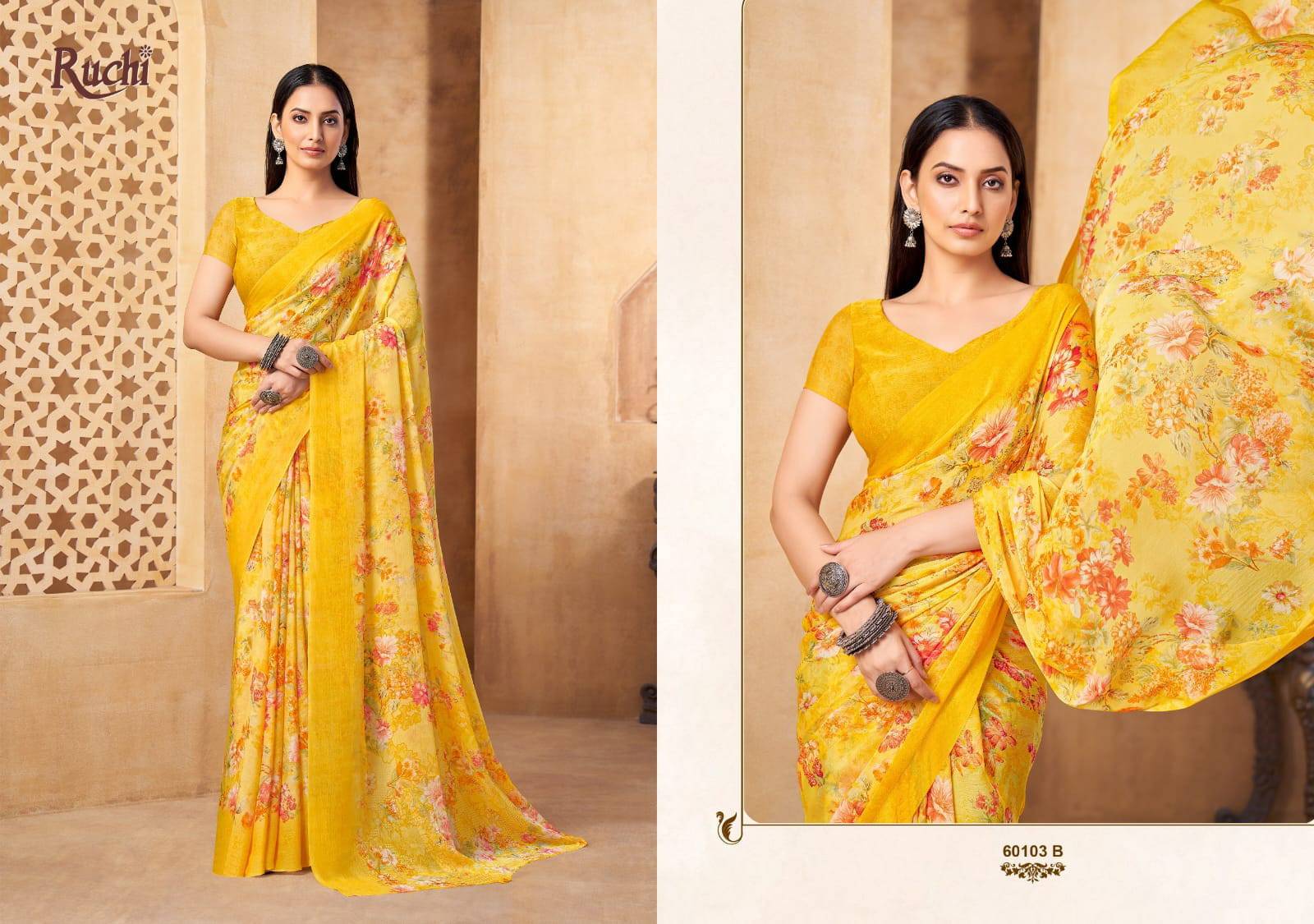 Ruchi Star Chiffon 216 Wholesale saree dealers in Surat