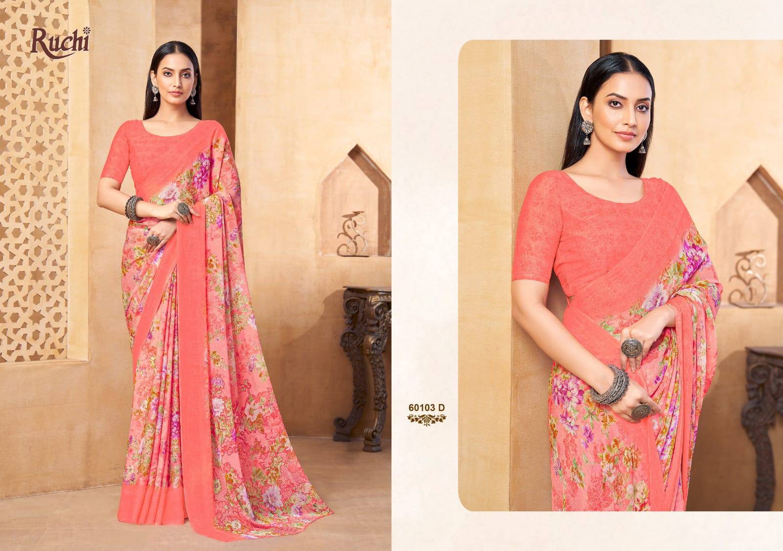 Ruchi Star Chiffon 216 Wholesale saree dealers in Surat