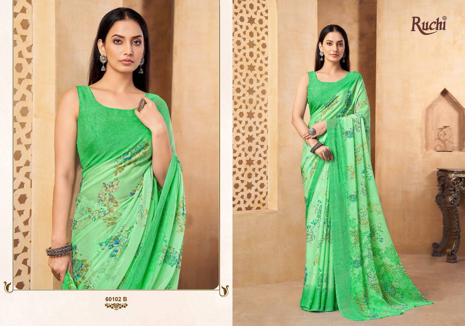 Ruchi Star Chiffon 216 Wholesale saree dealers in Surat