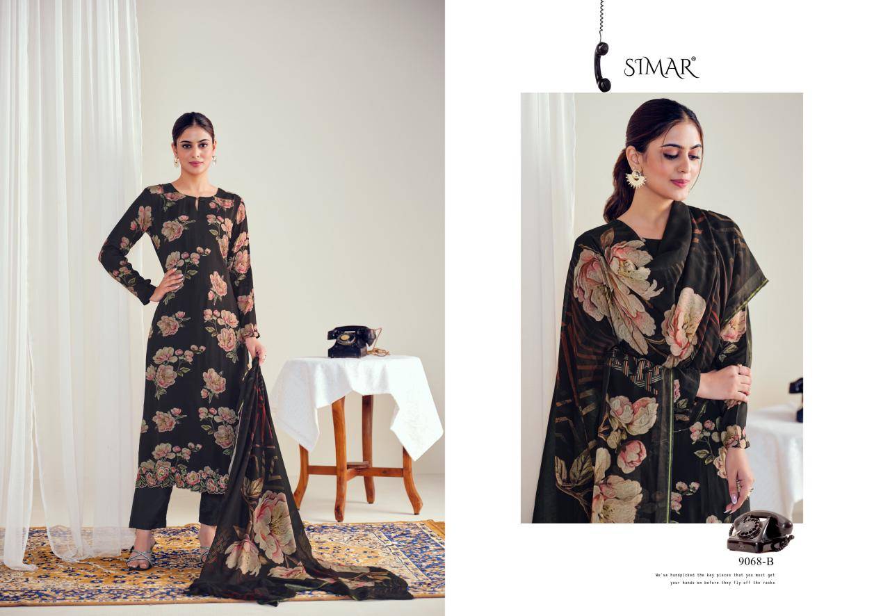 Glossy Simar Everbloom wholesale Salwar Kameez manufacturer in india 