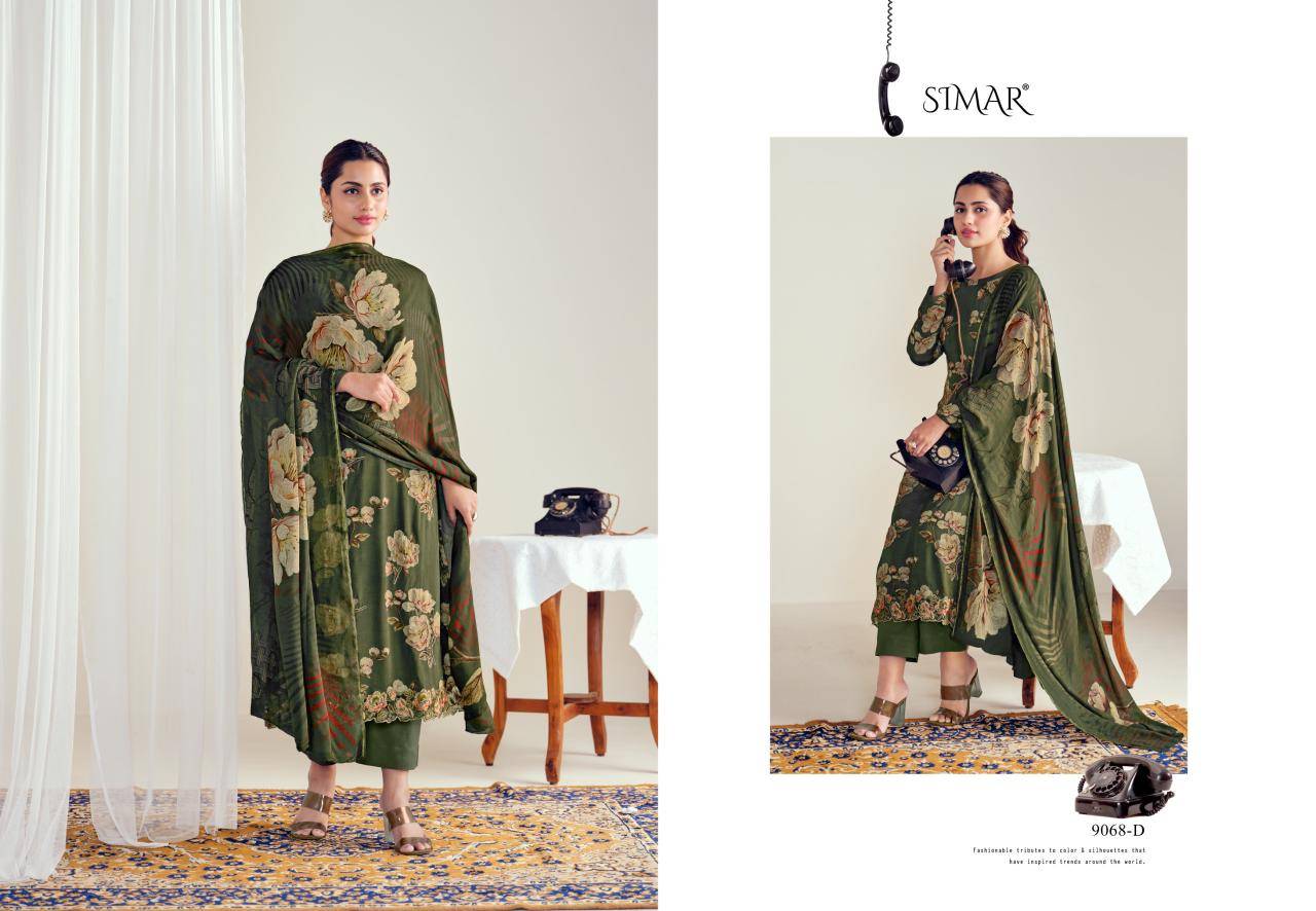 Glossy Simar Everbloom wholesale Salwar Kameez manufacturer in india 