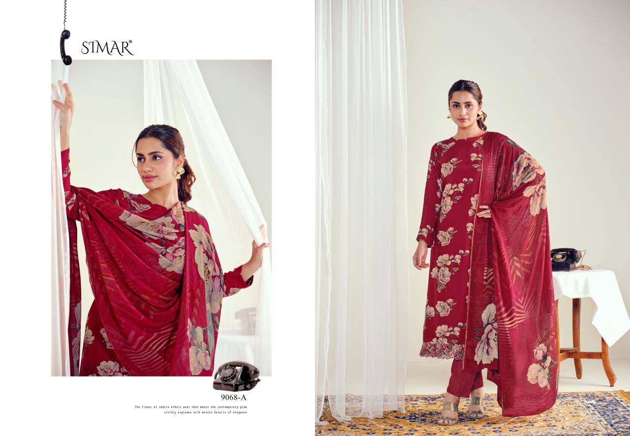 Glossy Simar Everbloom wholesale Salwar Kameez manufacturer in india 