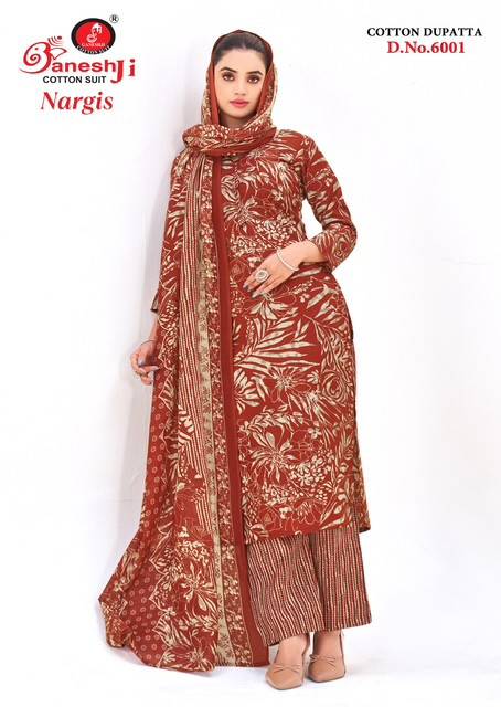 Ganeshji Nargis Vol 6 Printed dress materials wholesale