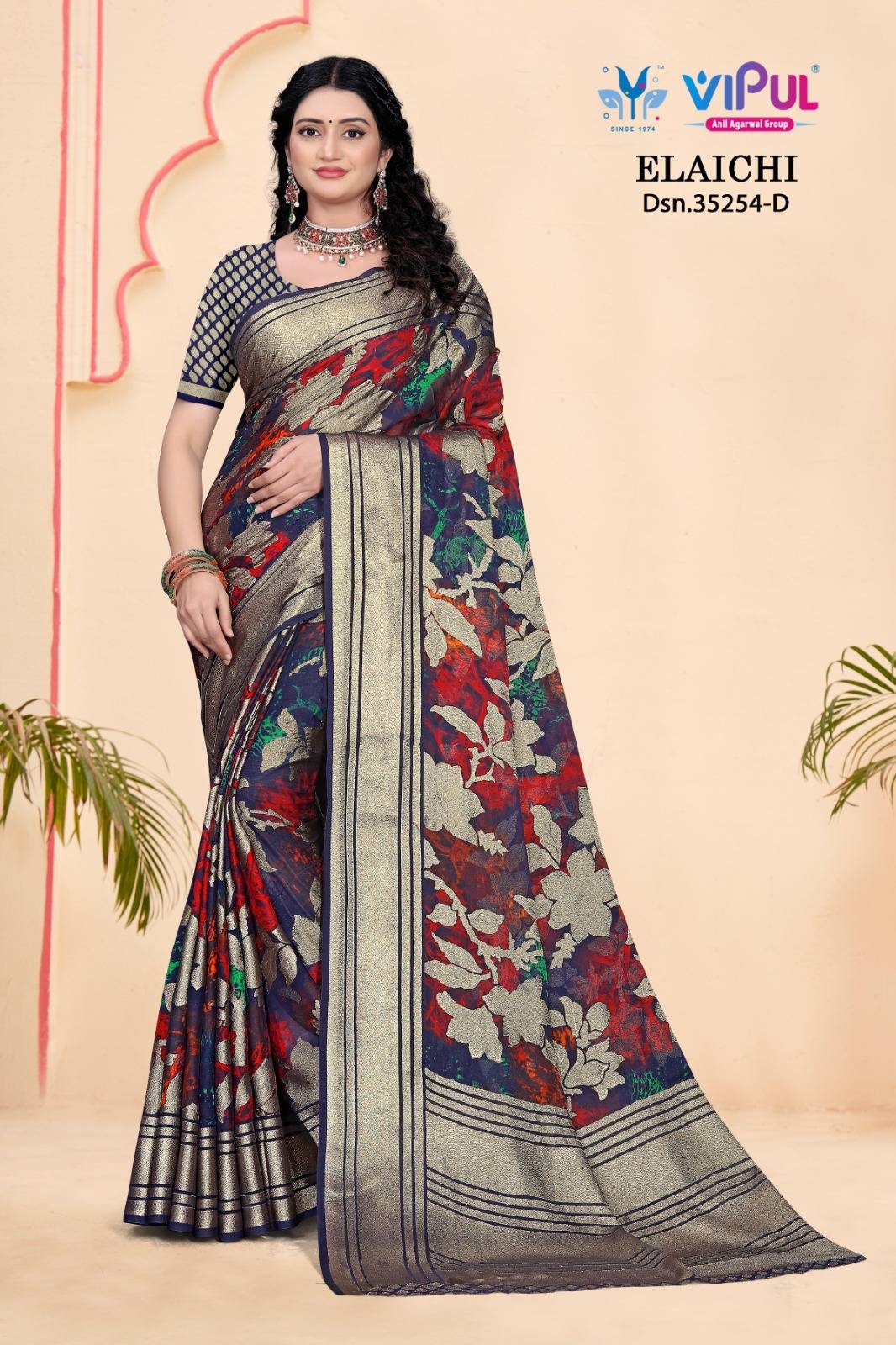 Vipul Elaichi 35254 A To D Surat saree manufacturers