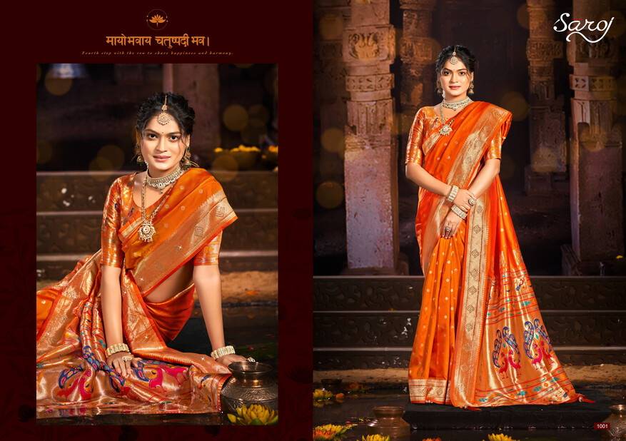 Saroj Purvika Paithani Saroski Vol 3  Surat saree wholesale online