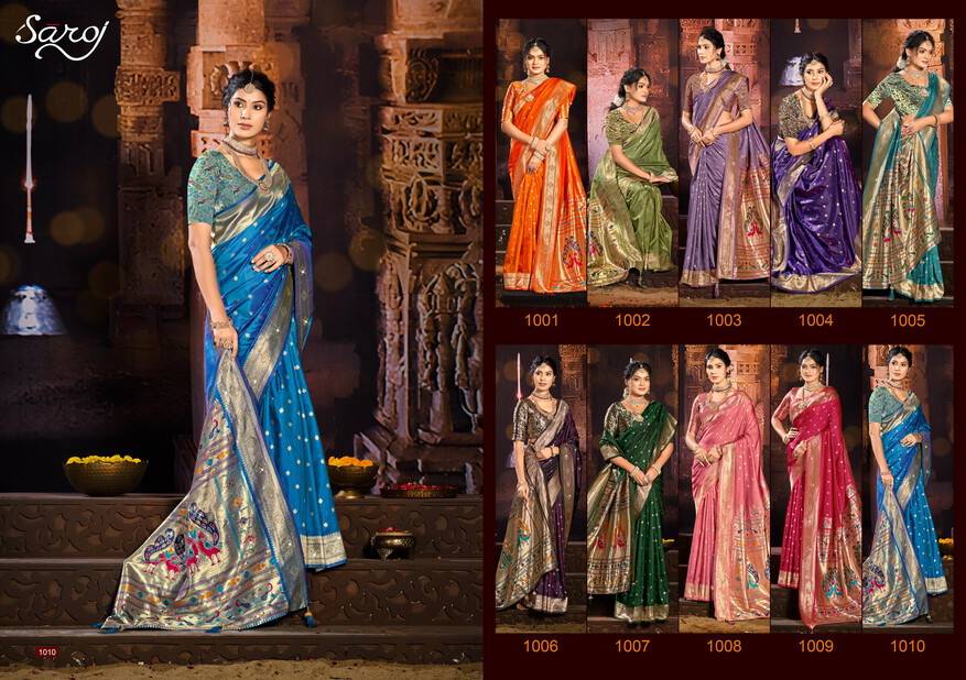 Saroj Purvika Paithani Saroski Vol 3  Surat saree wholesale online