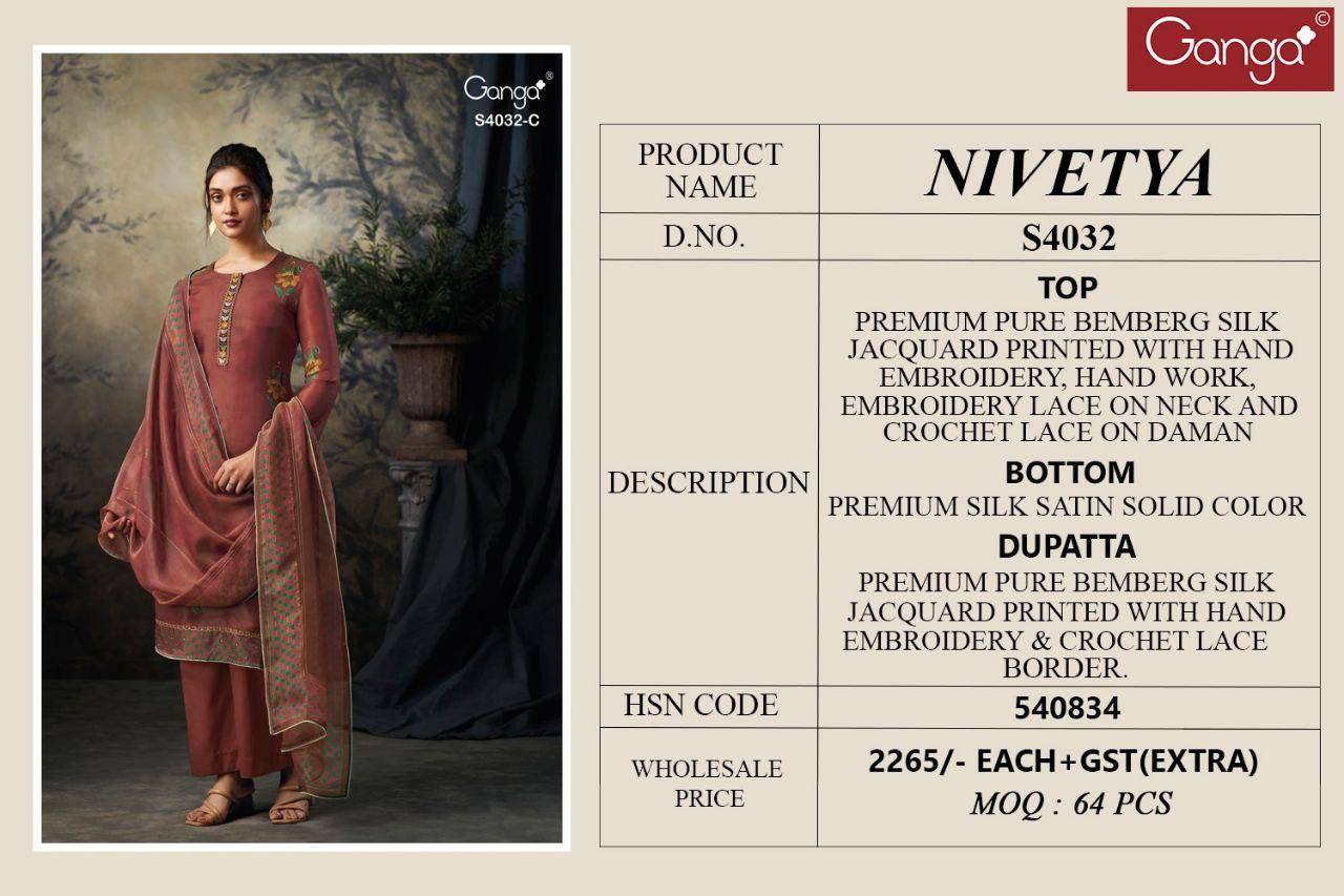 Ganga Nivetya 4032 Bulk salwar kameez shopping in Delhi