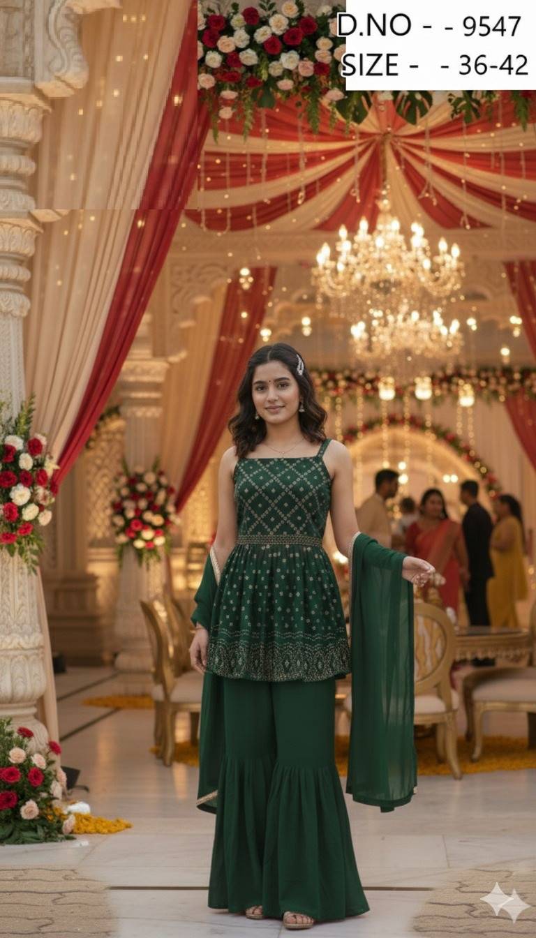 Saiyaara Sharara Set 9547 Affordable salwar kameez in Delhi