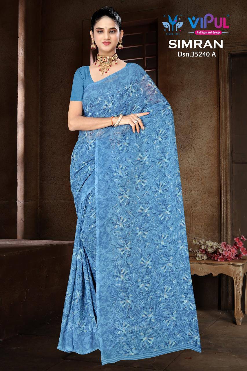 Vipul simran d.no 35240 Ahmedabad saree wholesalers