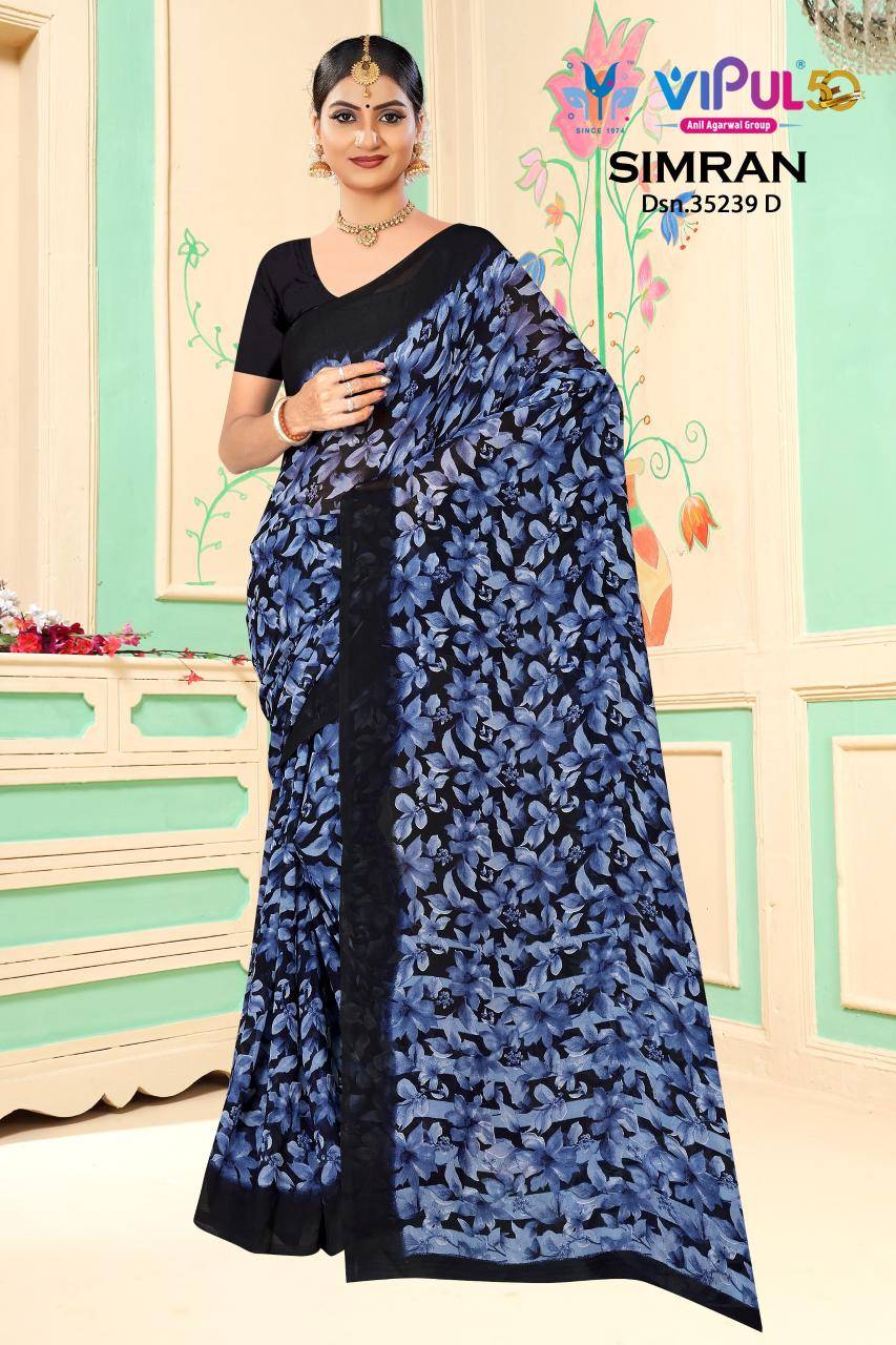 Vipul simran d.no 35239 Designer sarees in Ahmedabad