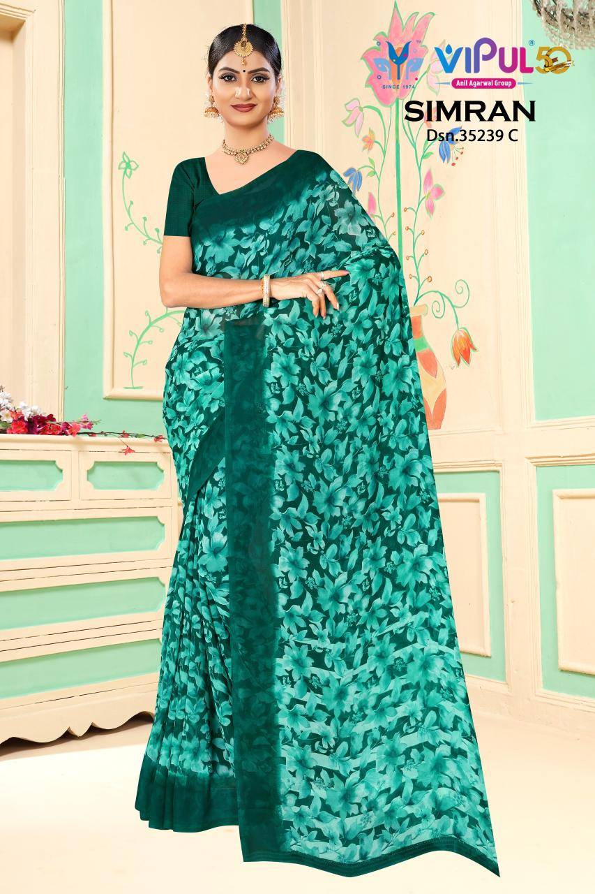 Vipul simran d.no 35239 Designer sarees in Ahmedabad