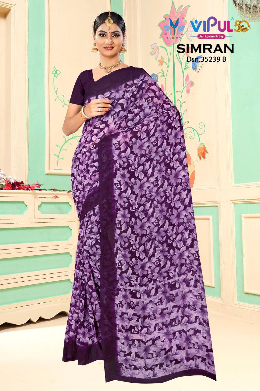 Vipul simran d.no 35239 Designer sarees in Ahmedabad