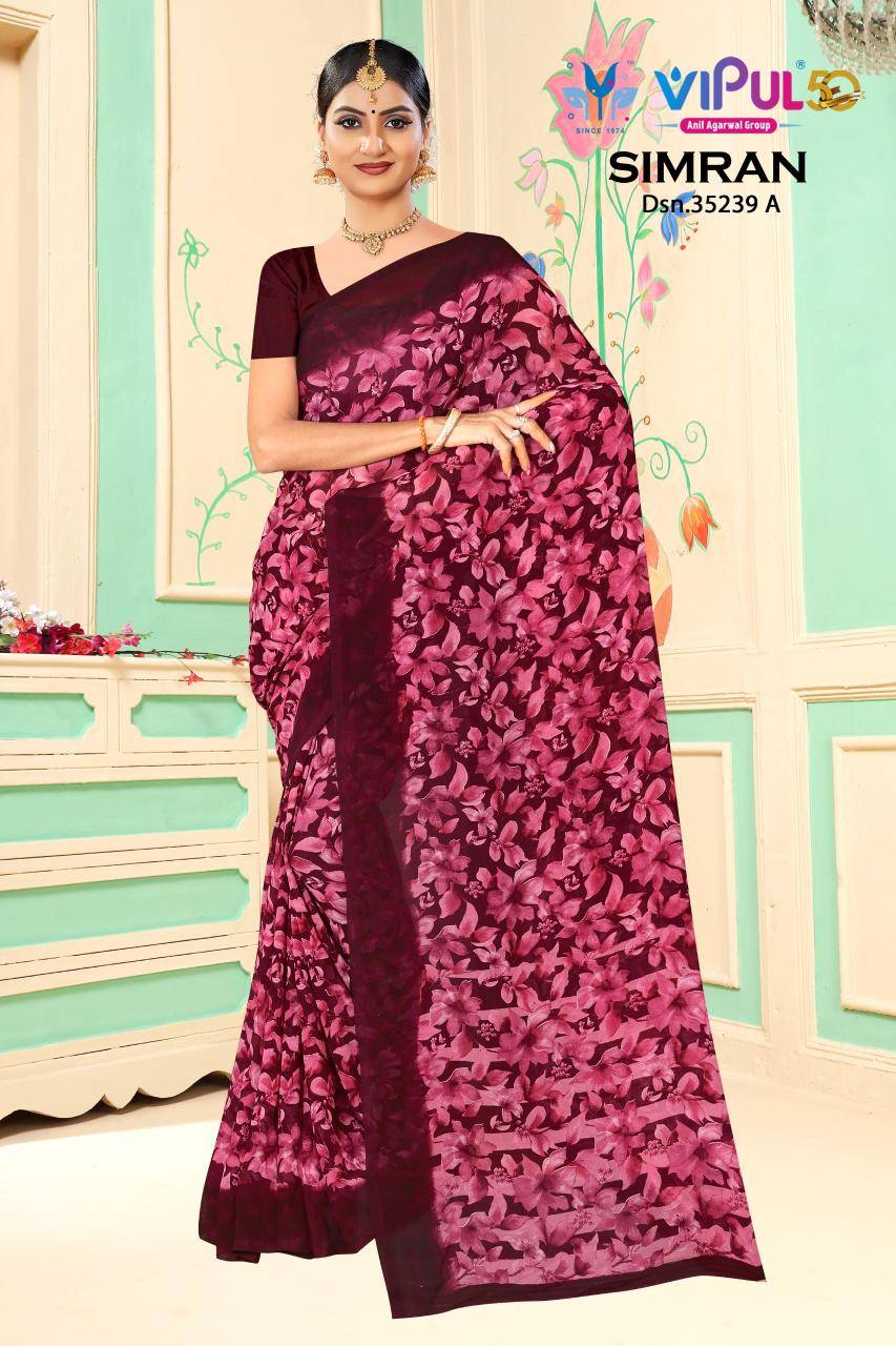 Vipul simran d.no 35239 Designer sarees in Ahmedabad