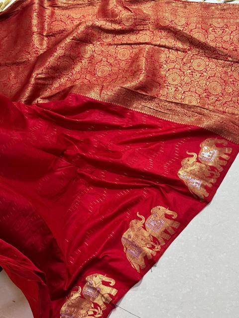 Akshara nylon banarasi Latest designer saree wholesale in India