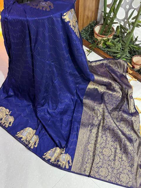 Akshara nylon banarasi Latest designer saree wholesale in India