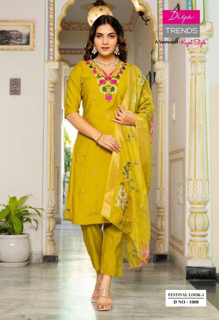 Diya trends festival look Kurti wholesale online