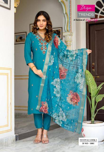 Diya trends festival look Kurti wholesale online