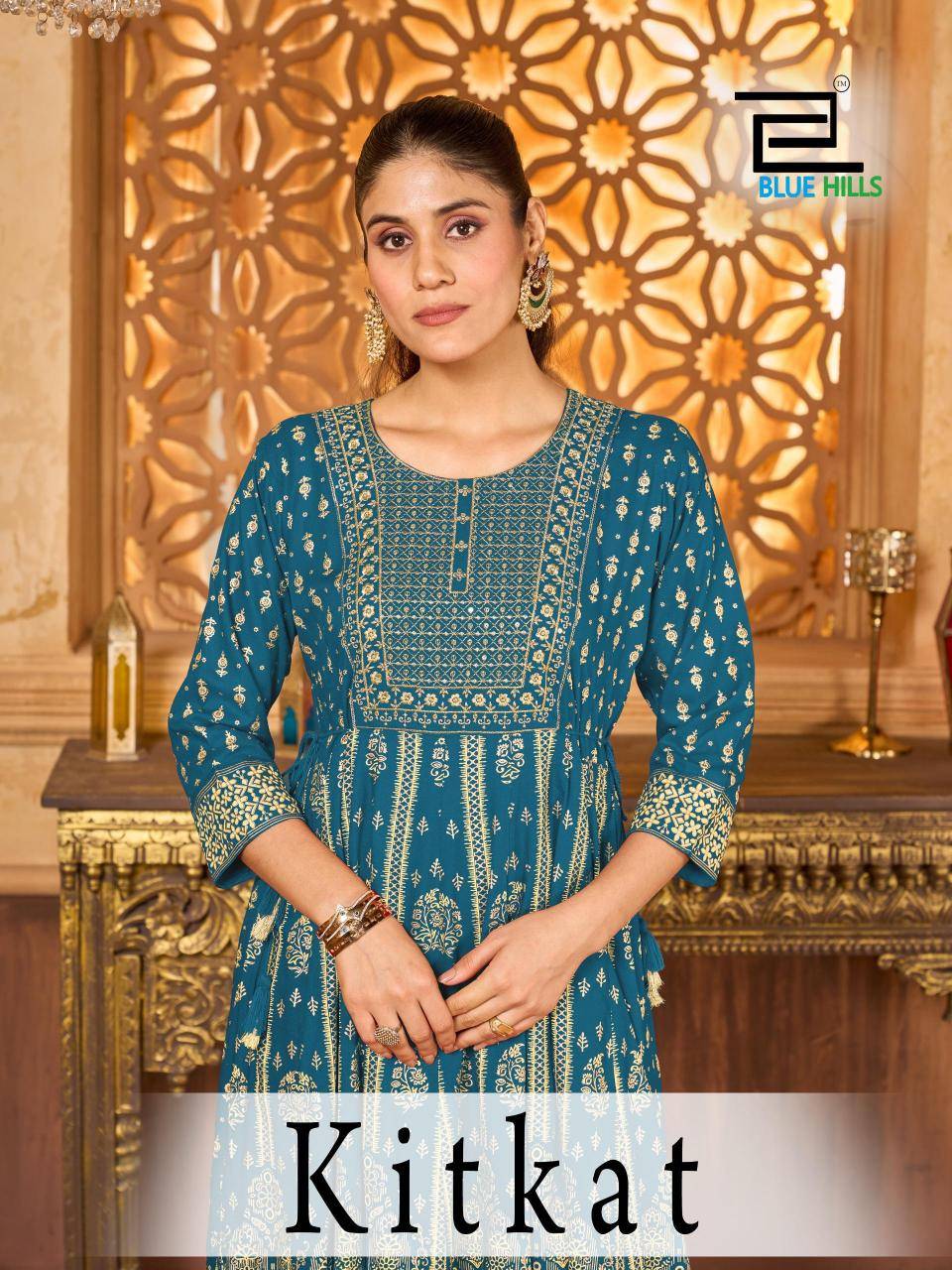 Blue hills kit kat Kurti wholesale in Mumbai