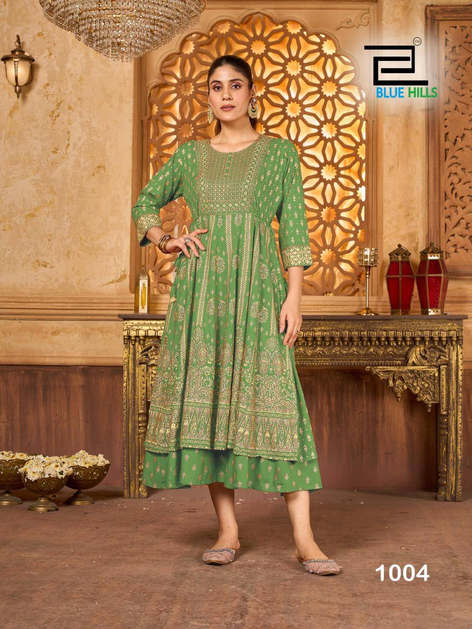 Blue hills kit kat Kurti wholesale in Mumbai