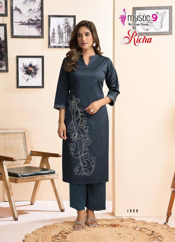 Mystic9 richa vol 1 coord set Wholesale Kurti suppliers