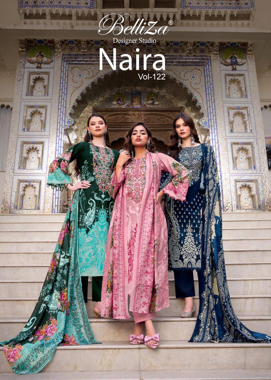 Belliza naira vol 122 dress materials market in Delhi