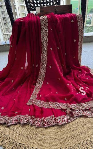 Bhagya laxmi zardosi work Saree wholesalers in Rajkot