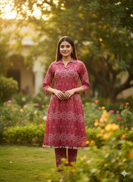 Janni stylish azrak print coord set Kurti wholesalers in Mumbai