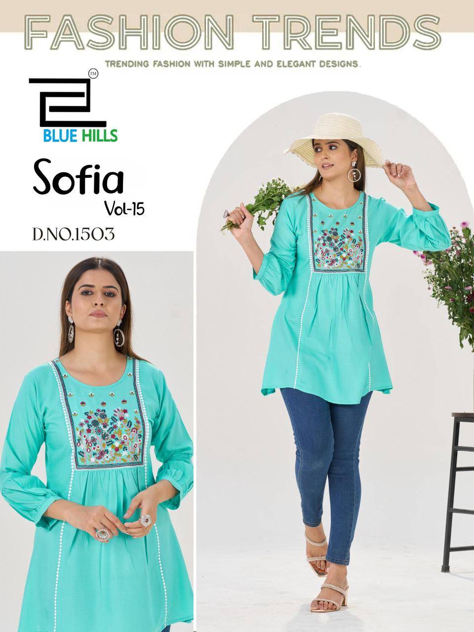 Blue hills sofia vol 15 Kurti suppliers in Mumbai