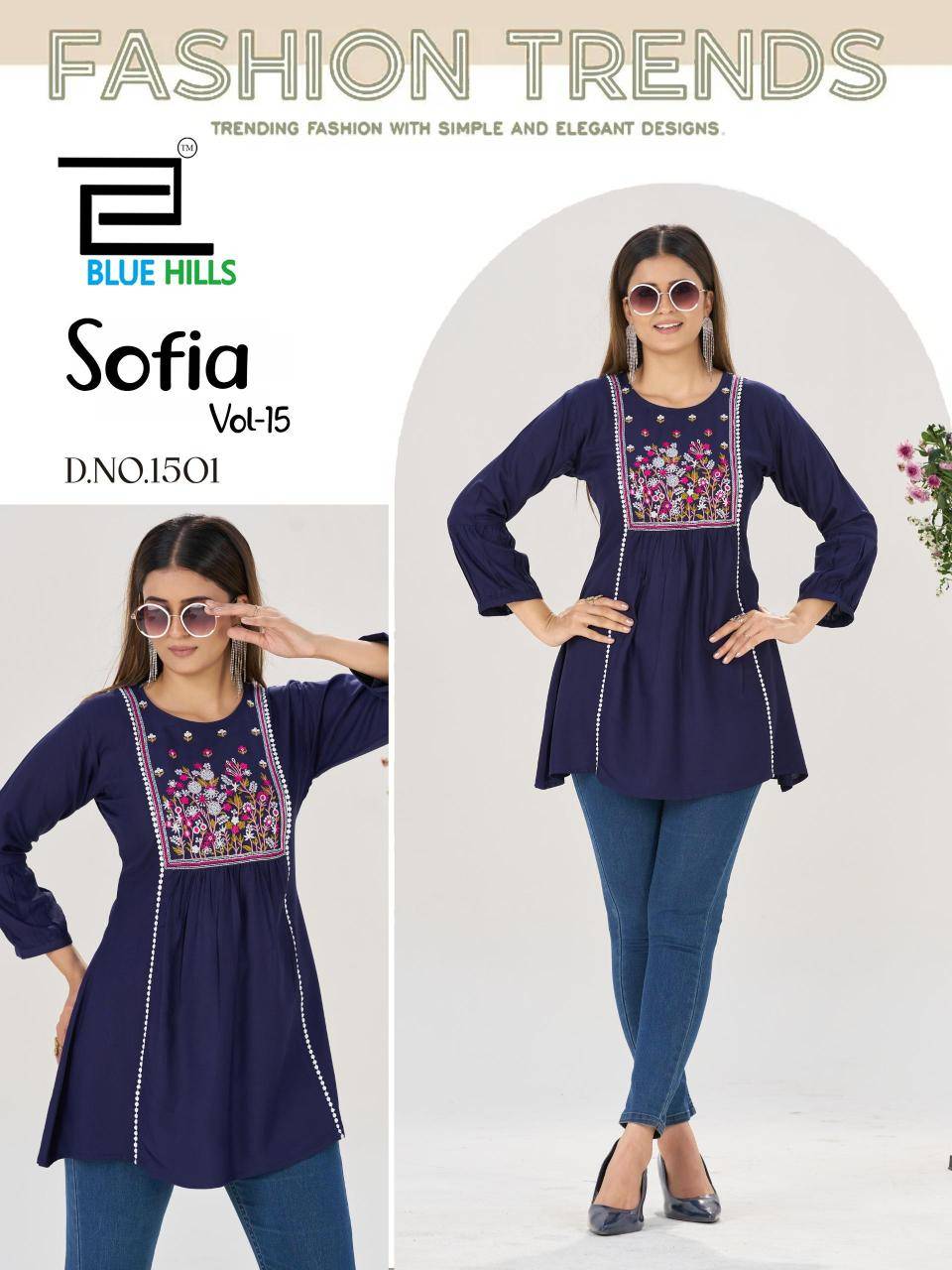 Blue hills sofia vol 15 Kurti suppliers in Mumbai