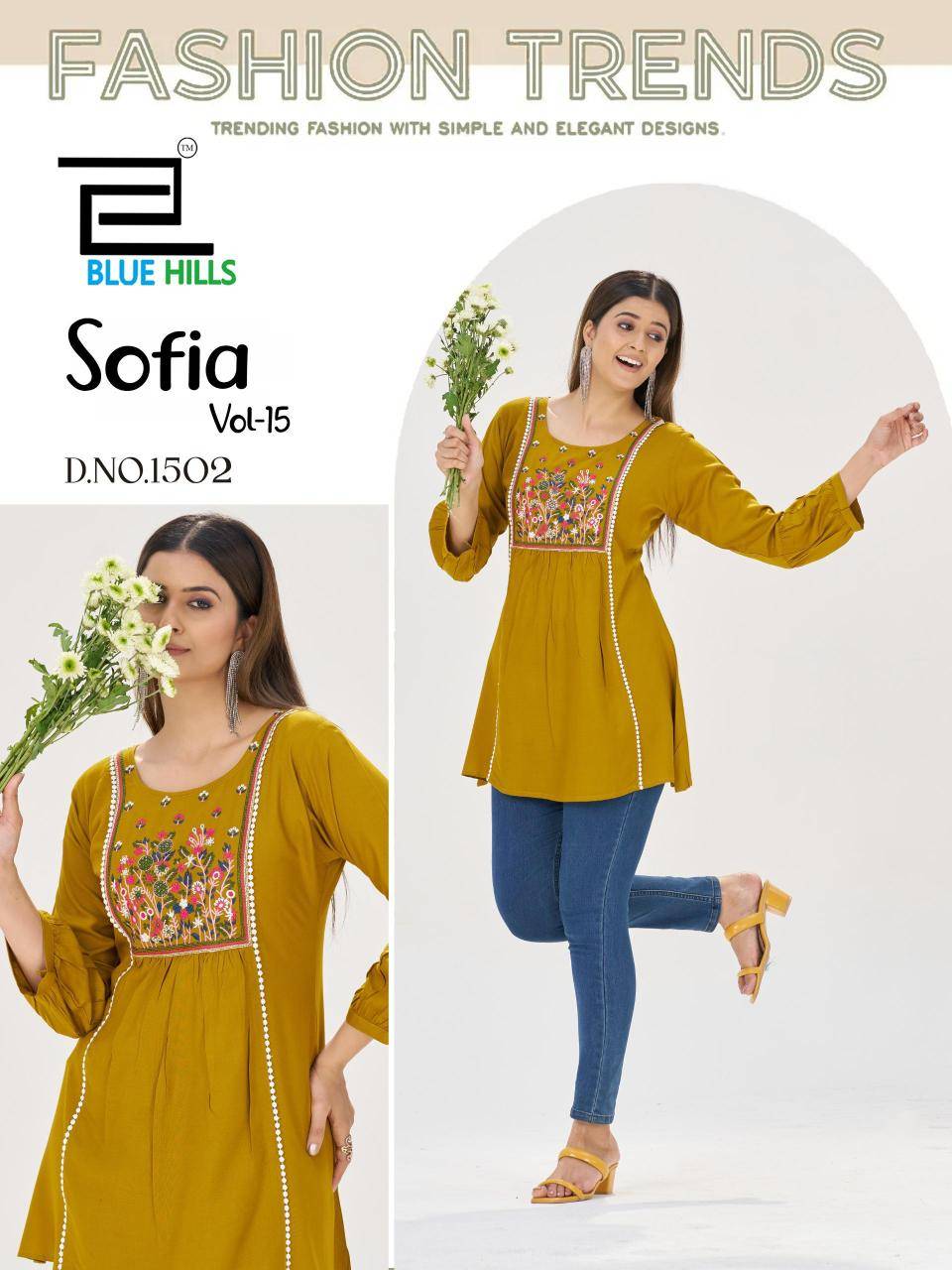 Blue hills sofia vol 15 Kurti suppliers in Mumbai