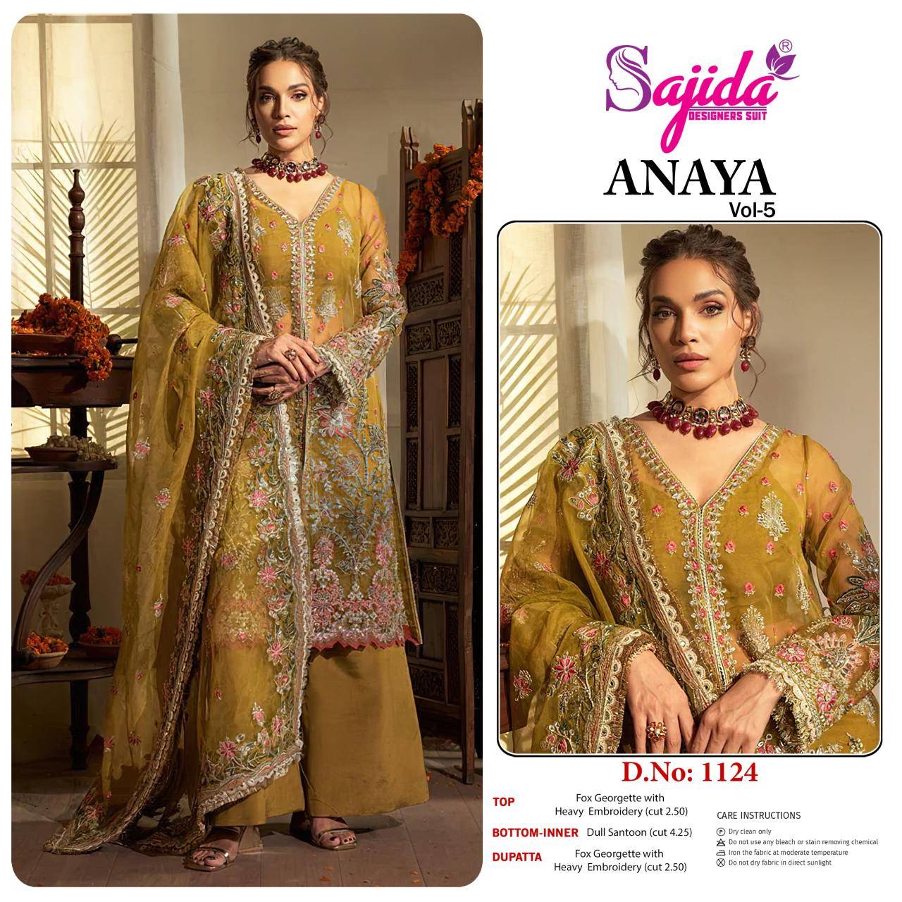 Sajida anaya vol 5 Salwar suit manufacturers in Delhi