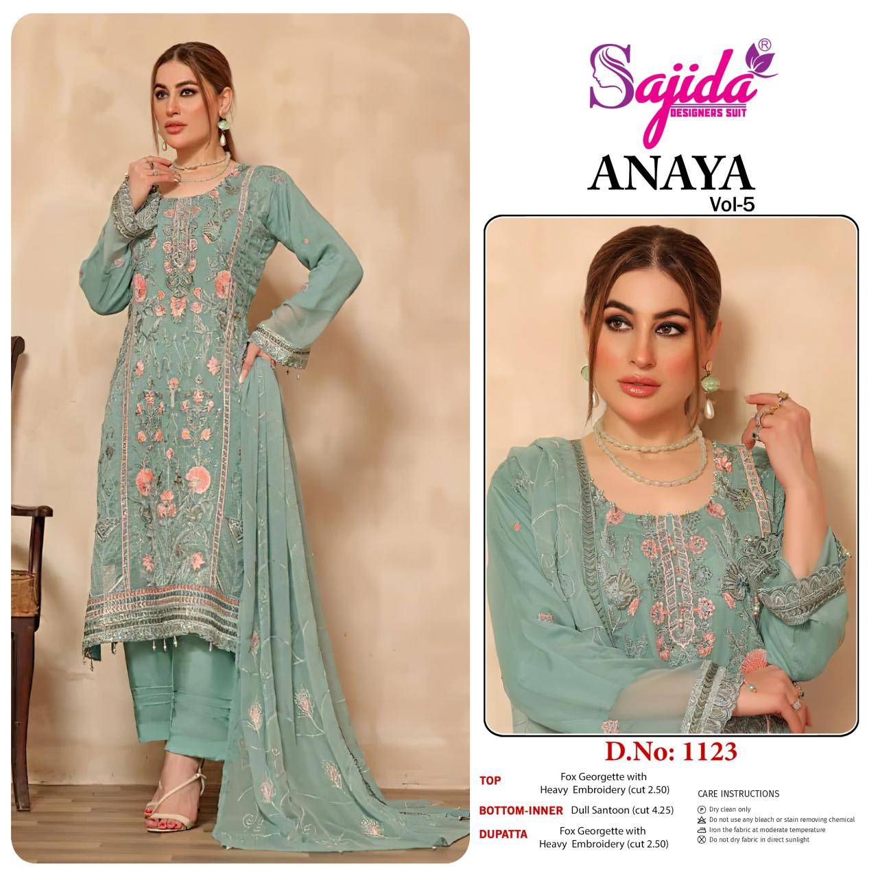 Sajida anaya vol 5 Salwar suit manufacturers in Delhi