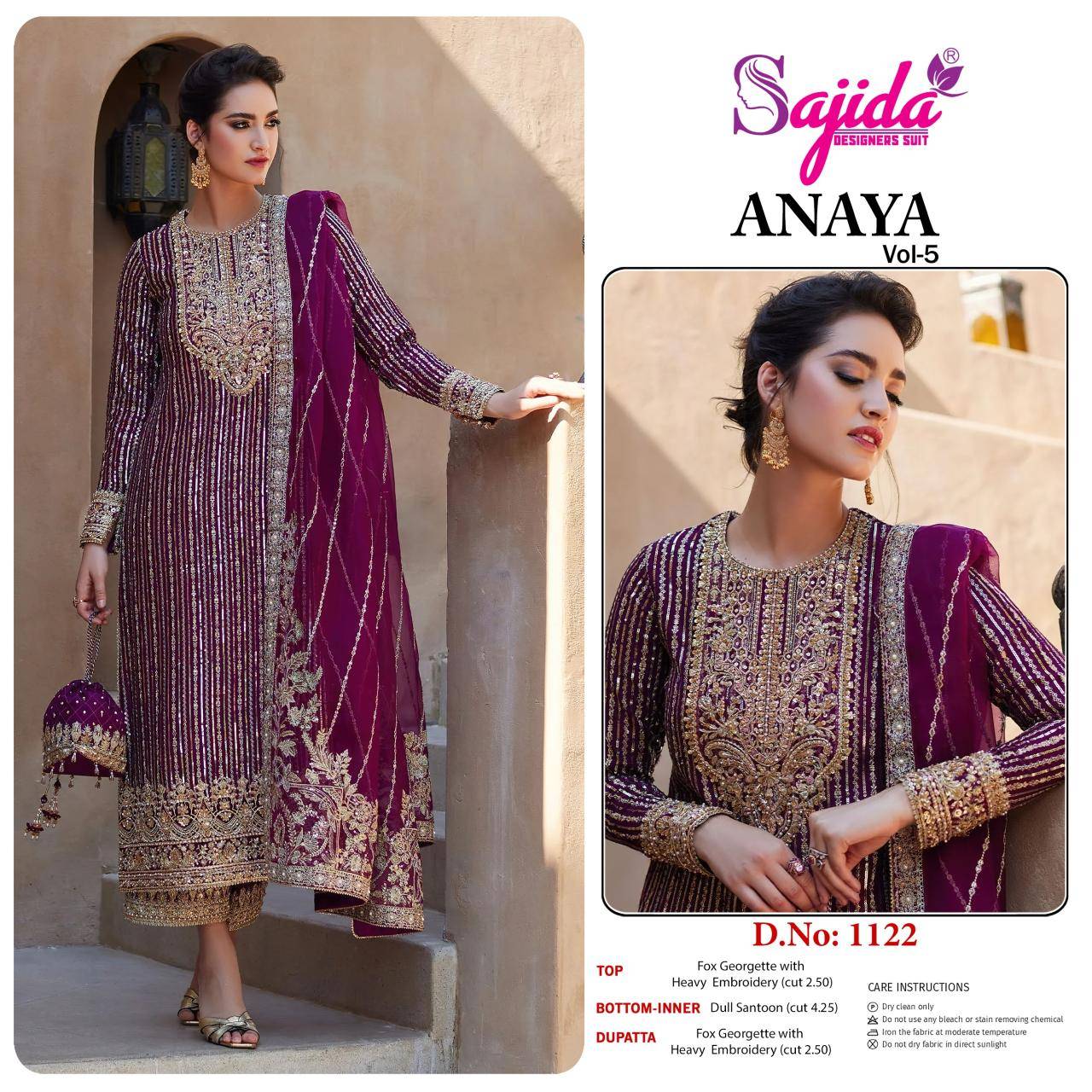 Sajida anaya vol 5 Salwar suit manufacturers in Delhi