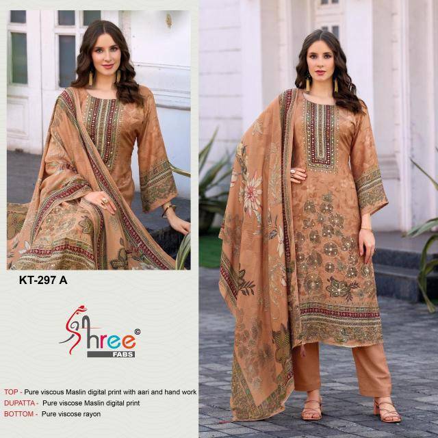 Shree fab KT-297 Dress material distributor in Kolkata