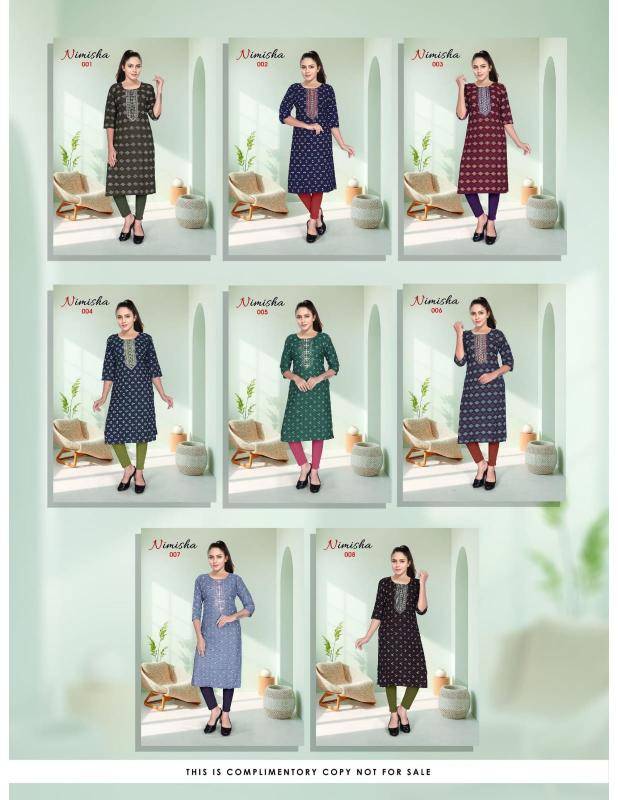 Shorya beauty nimisha vol 0.2 Ladies Kurti suppliers in Ahmedabad