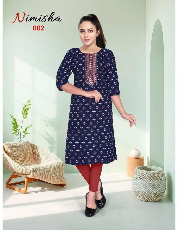 Shorya beauty nimisha vol 0.2 Ladies Kurti suppliers in Ahmedabad