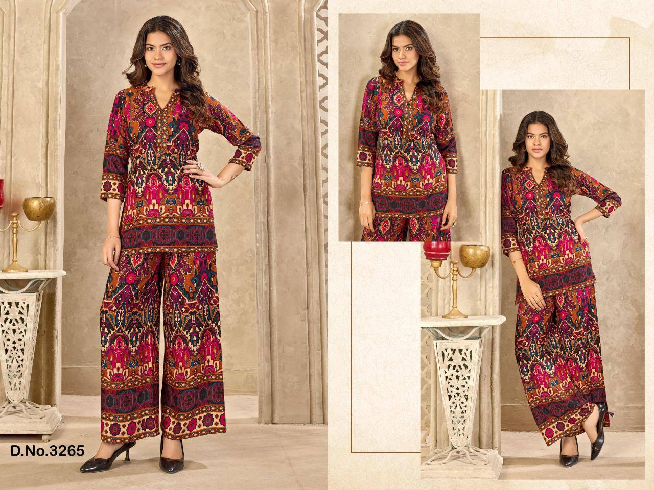 Ladies Flavour fancy coord set Kurti exporters in India