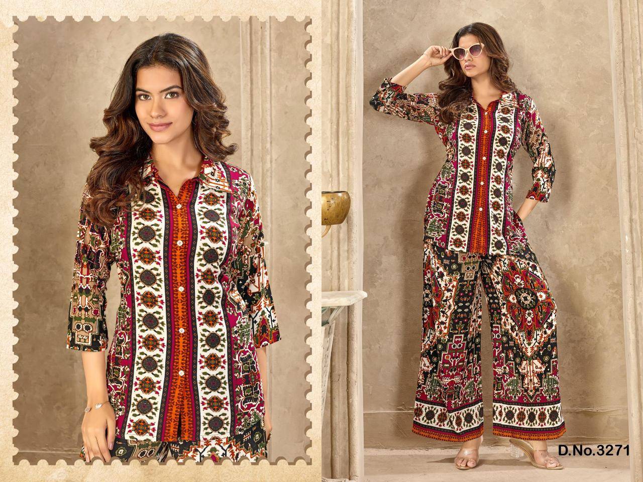 Ladies Flavour coord set Wholesale designer Kurtis in Ahmedabad